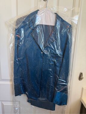 Victoria’s Secret Royal Blue Satin Pajama Set